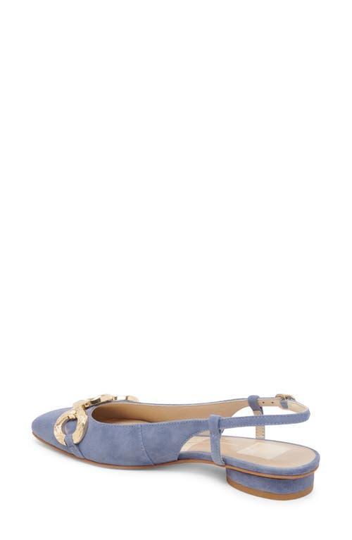 DOLCE VITA Ramano Slingback Flat In Bluebell Suede Product Image