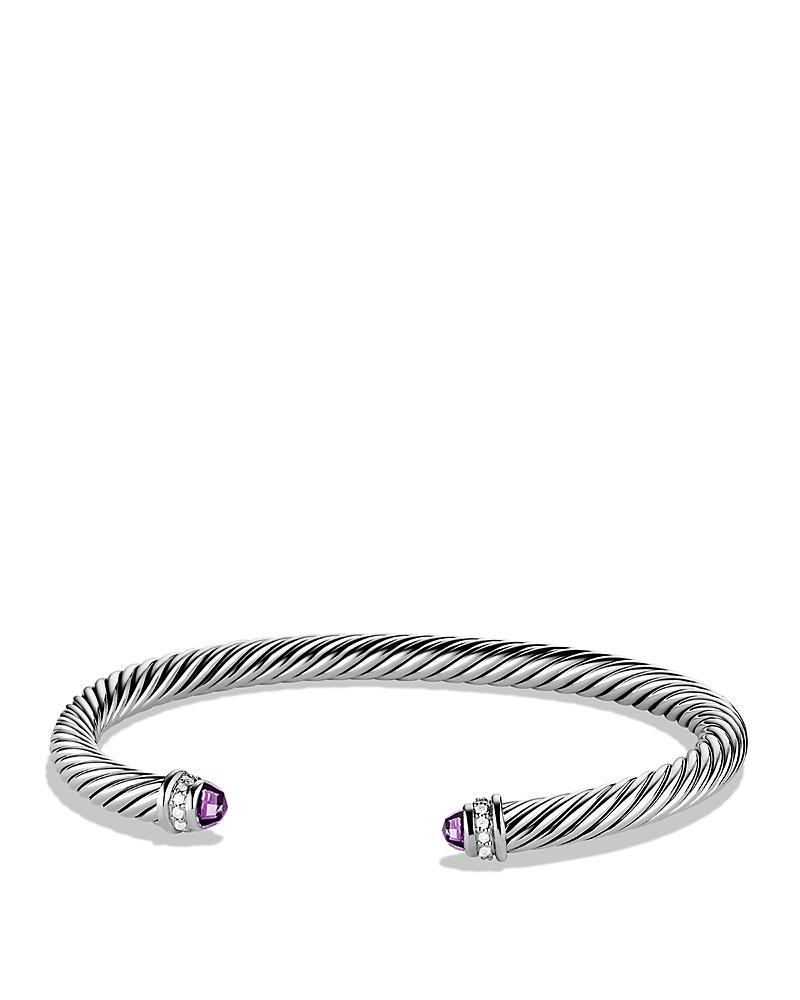 Womens Cable Classics Color Bracelet with Pav Diamonds Product Image