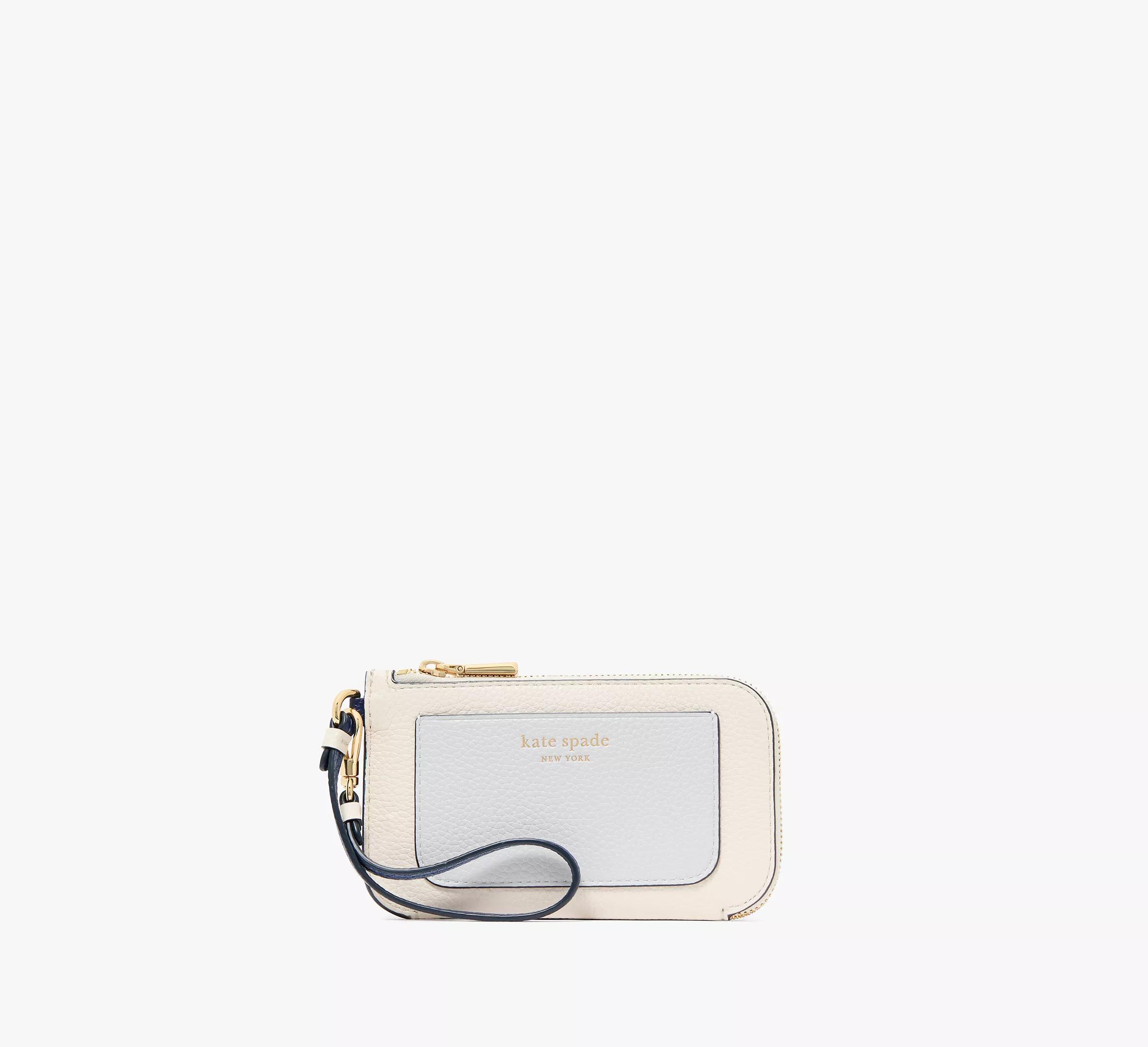 Ava Colorblocked Coin Card Case Wristlet Product Image