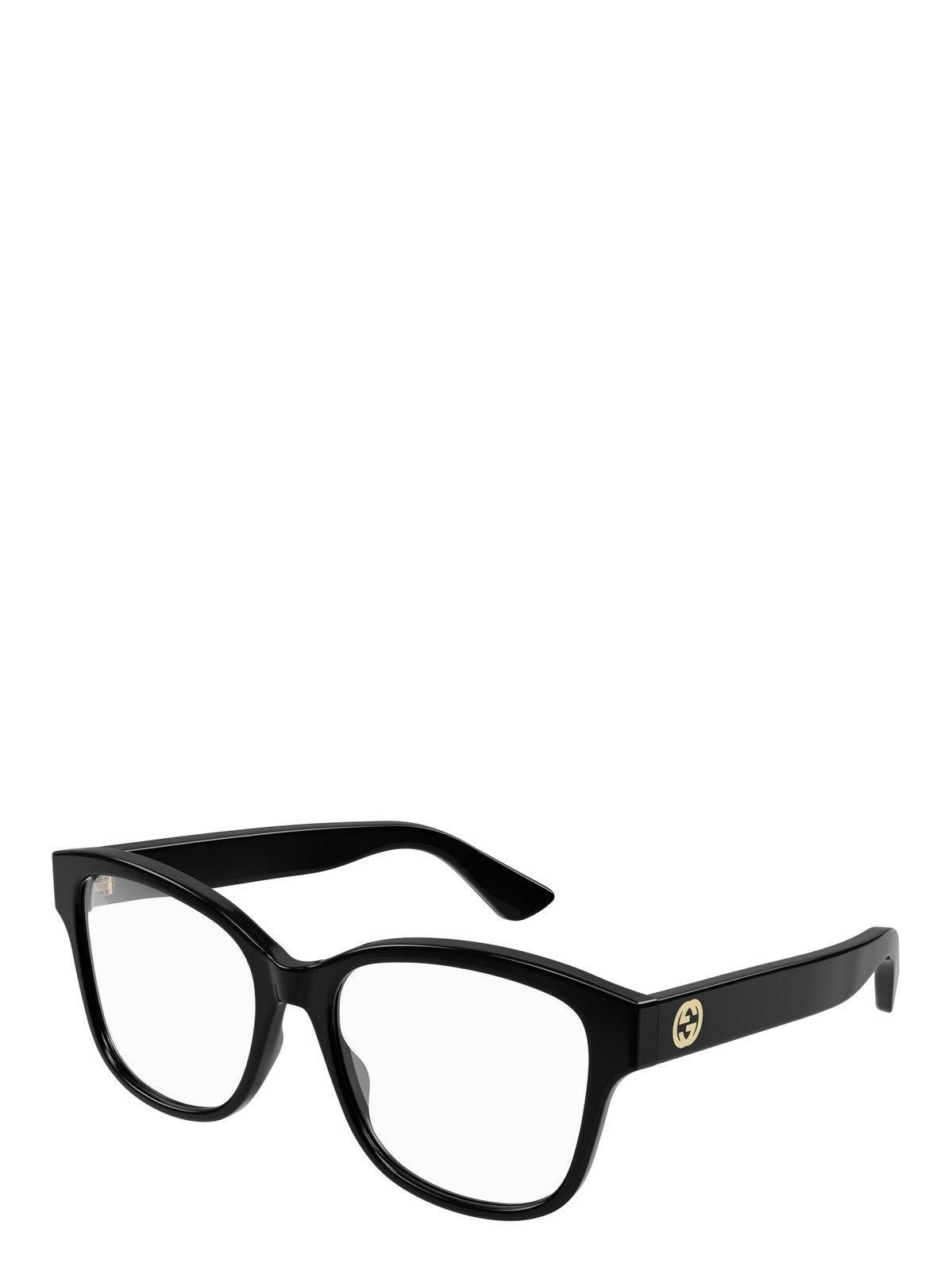 Rectangle Frame Glasses In 001 Black Black Transpare Product Image