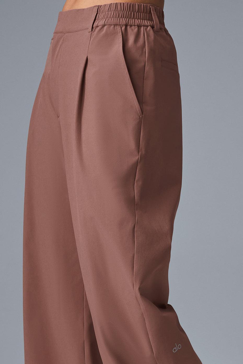 High-Waist Pursuit Trouser (Long) - Chestnut Female Product Image