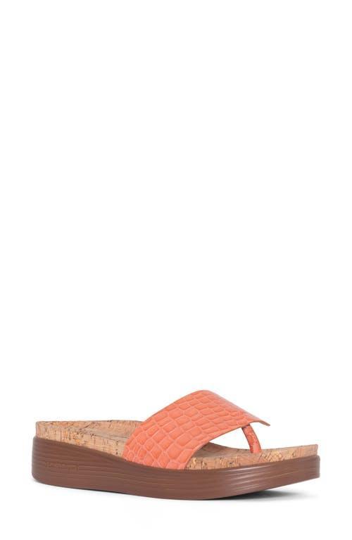 Donald Pliner Womens Leather Demi Wedge Thong Sandals Product Image