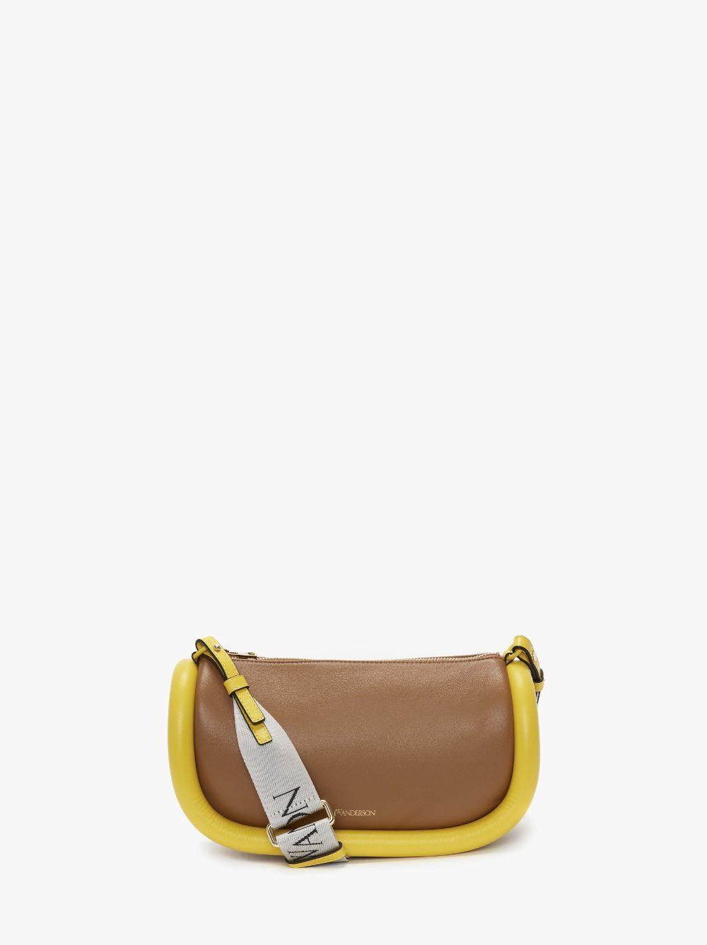 BUMPER-15 - LEATHER CROSSBODY BAG WITH ADDITIONAL WEBBING STRAP in brown | JW Anderson US  Product Image