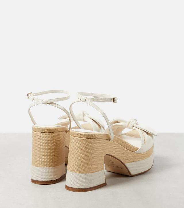 JIMMY CHOO Ricia 150 Platform Sandals In Latte/natural Product Image