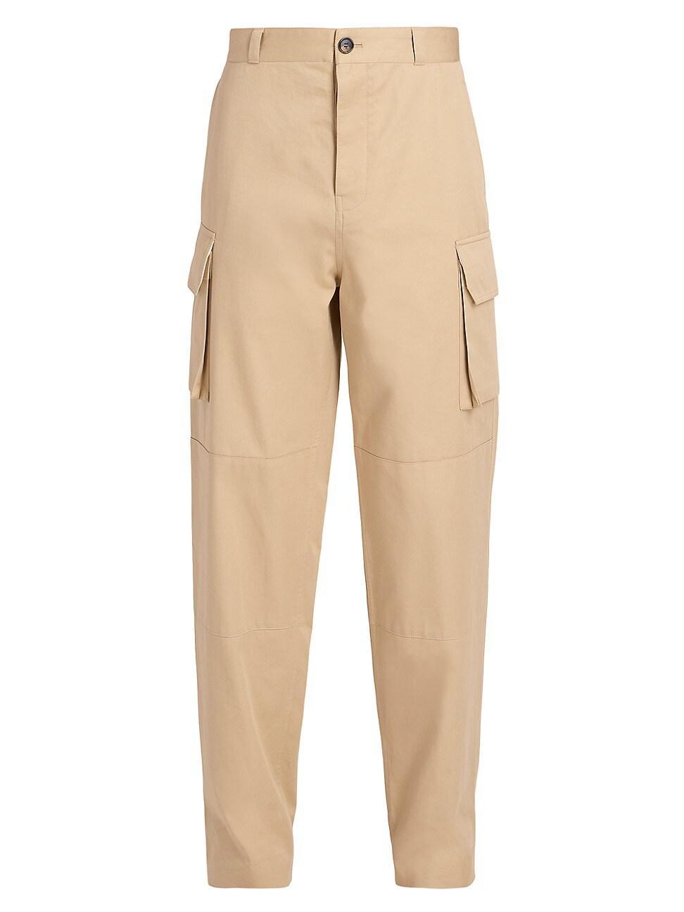 Mens Cotton-Blend Cargo Trousers Product Image