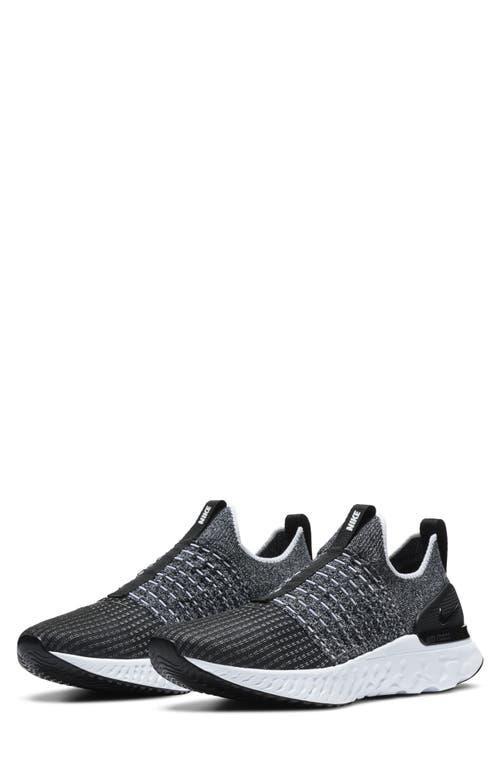 NIKE Gender Inclusive React Phantom Run Flyknit 2 Running Shoe In Black/white/white Product Image