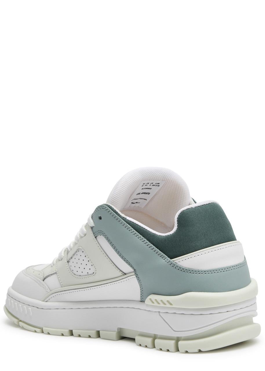 AXEL ARIGATO White & Green Area Lo Sneakers In White And Green Product Image