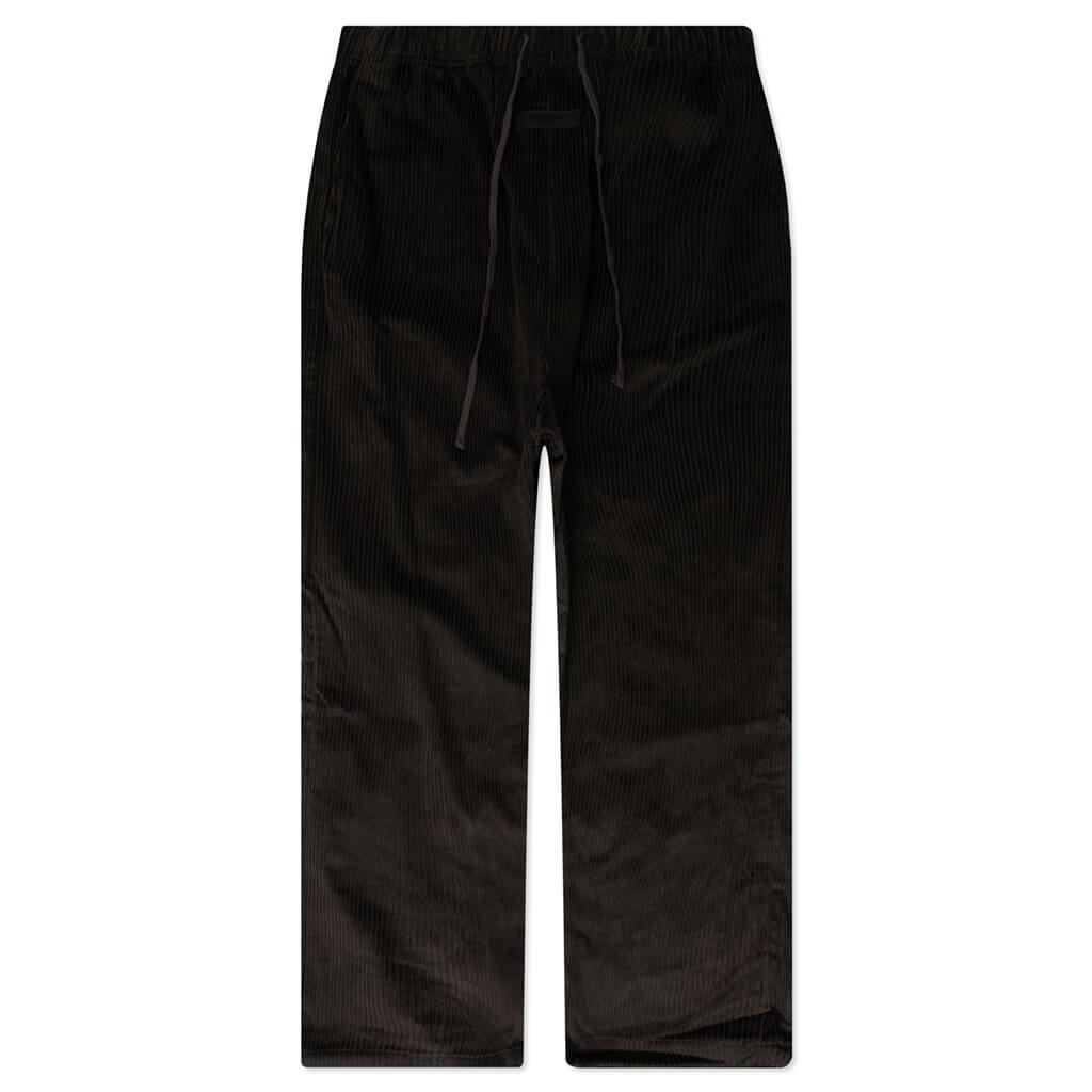 Women's Relaxed Corduroy Trouser - Off Black Female Product Image