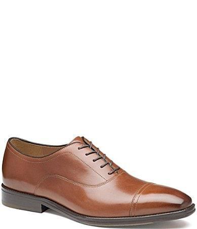 Johnston & Murphy Sullivan Cap Toe Italian Calfskin) Men's Lace Up Wing Tip Shoes Product Image