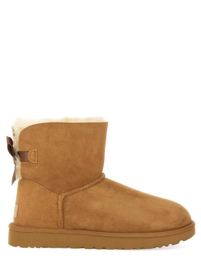 Arielle Womens Suede Short Shearling Boots In Brown Product Image