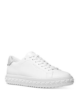 MICHAEL Michael Kors Grove Leather Lace Up Sneakers Product Image