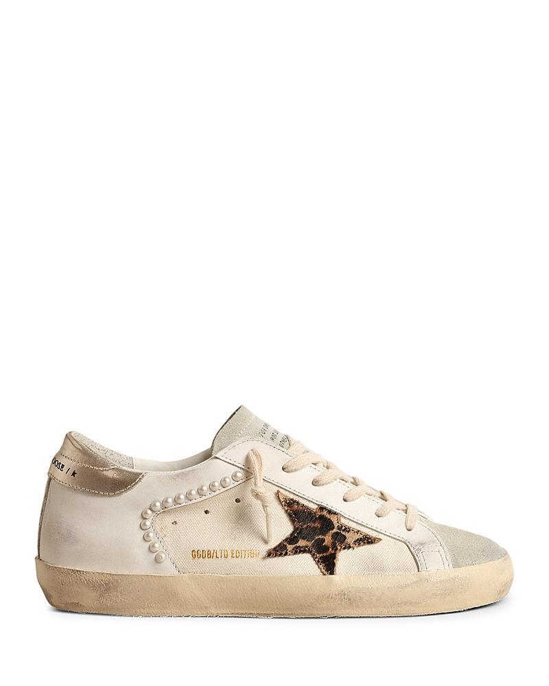 Golden Goose Super-Star Glitter Detail Low Top Sneaker Product Image