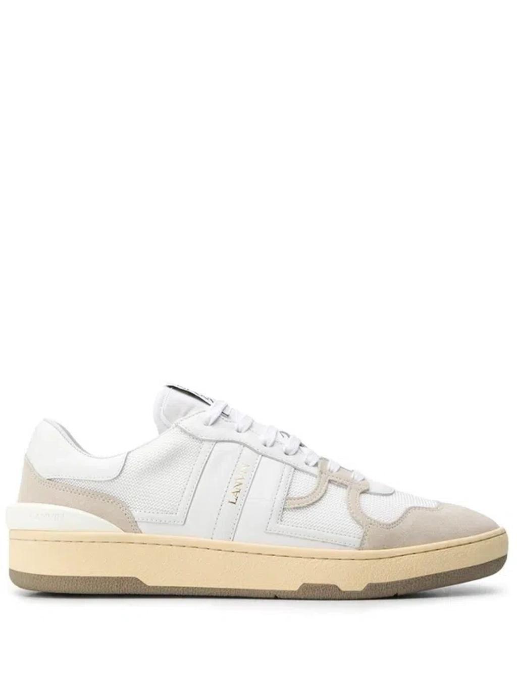 LANVIN Bumper Sneakers With Contrasting Panels In White Product Image