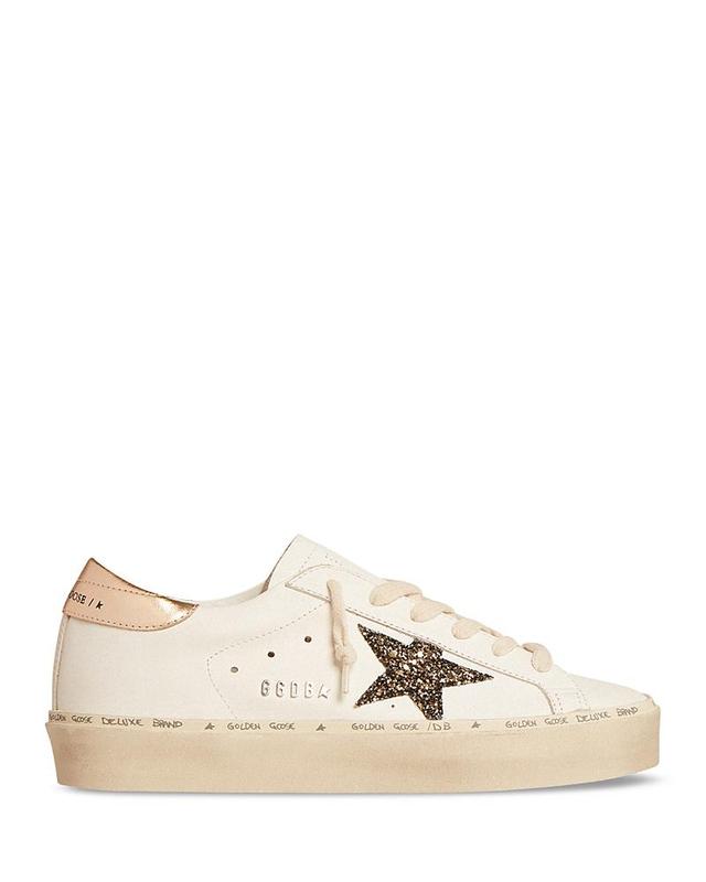 Golden Goose Womens Hi Star Glitter Star Low Top Sneakers Product Image