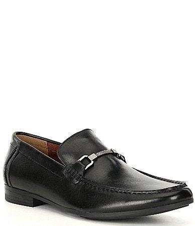 Steve Madden Mens Privacy Leather Bit Detail Loafers Product Image