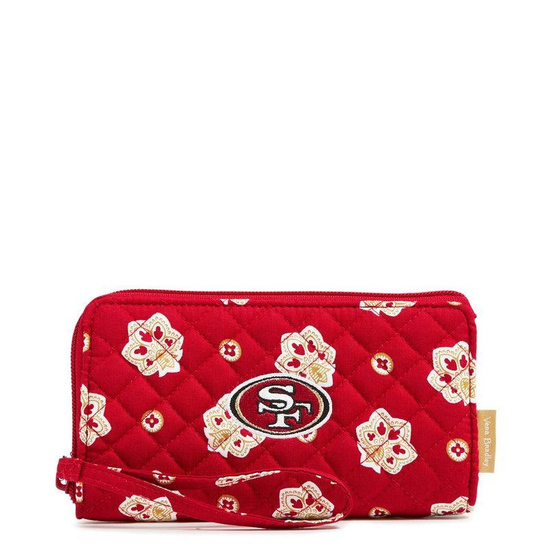 Vera Bradley NFL RFID Front Zip Wristlet Women in San Francisco 49ers Bandana Product Image