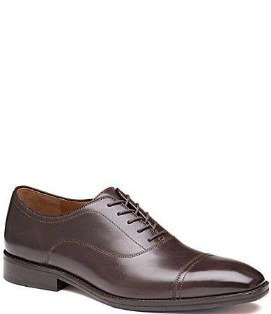 Johnston & Murphy Sullivan Cap Toe Italian Calfskin) Men's Lace Up Wing Tip Shoes Product Image