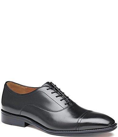 Johnston & Murphy Sullivan Cap Toe Italian Calfskin) Men's Lace Up Wing Tip Shoes Product Image