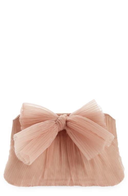 Womens Rayne Bow Pleated Frame Clutch Product Image