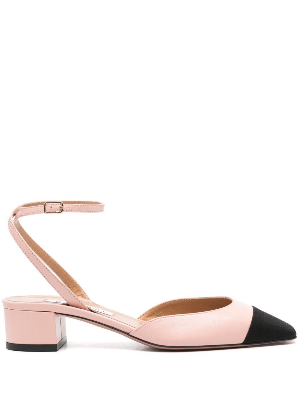 AQUAZZURA 35mm French Flirt Leather Pumps In Pink Product Image