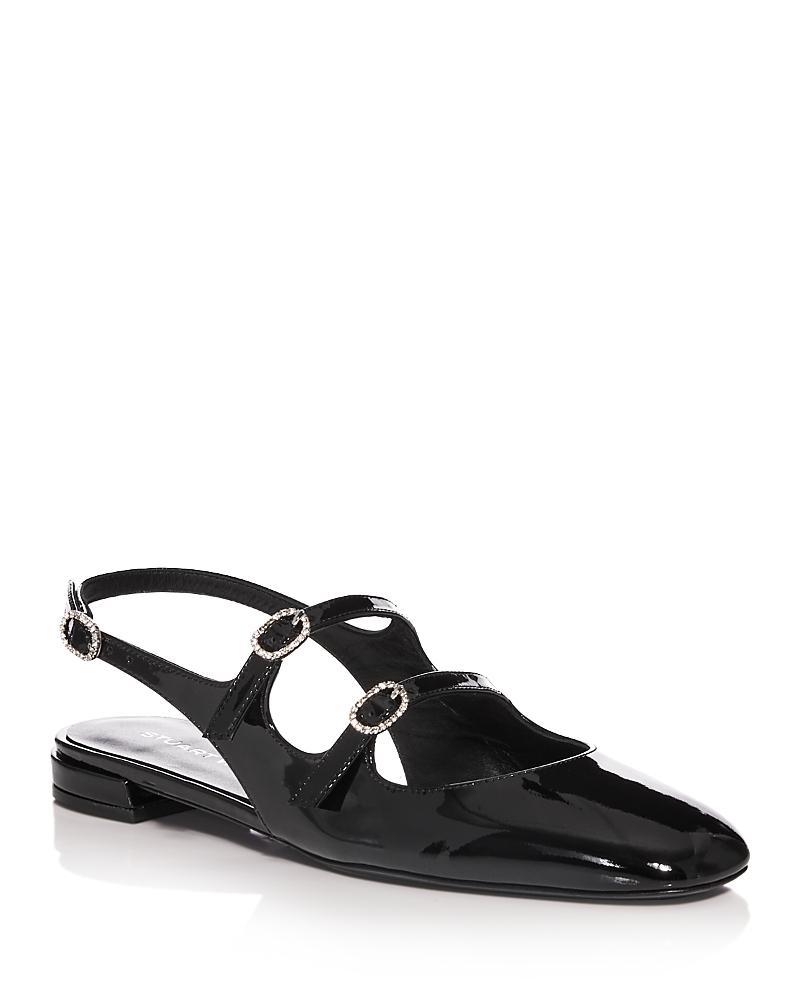 Stuart Weitzman Womens Claris Mary Jane Slingback Flats Product Image