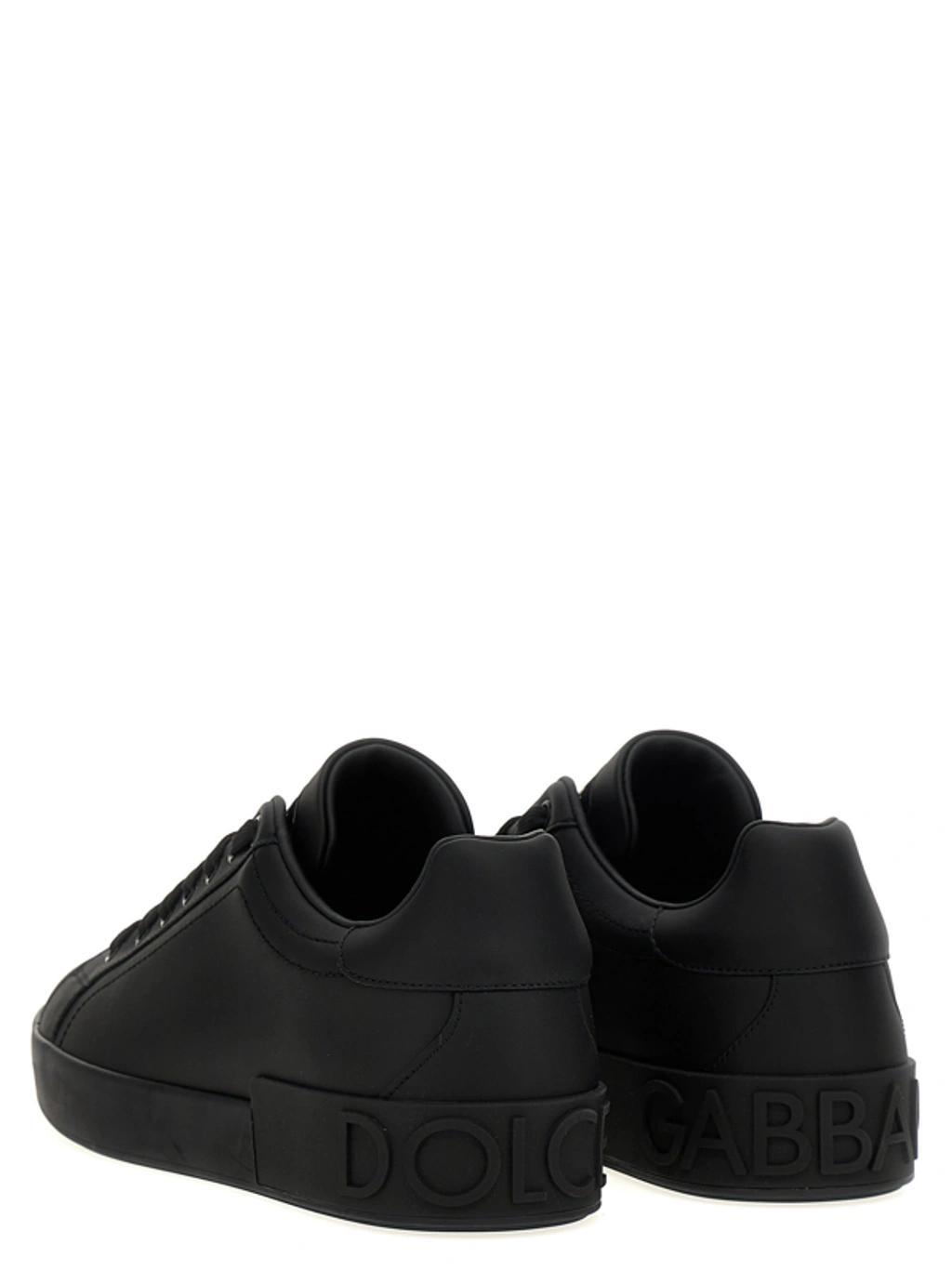 Black Portofino Sneakers In 80999 Nero Product Image