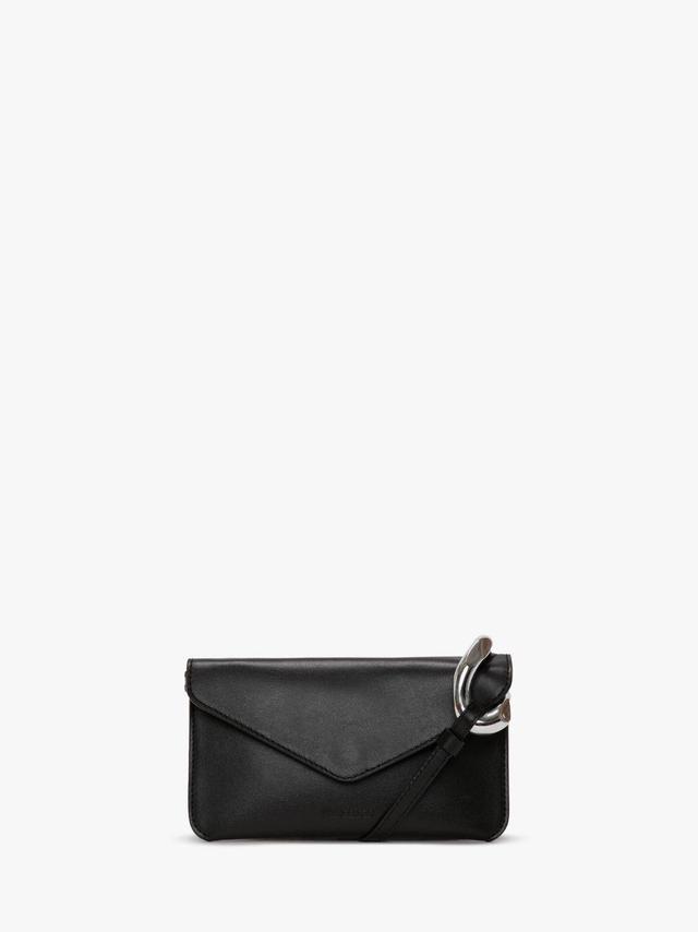 JWA CORNER LEATHER PHONE POUCH in black | JW Anderson US  Product Image