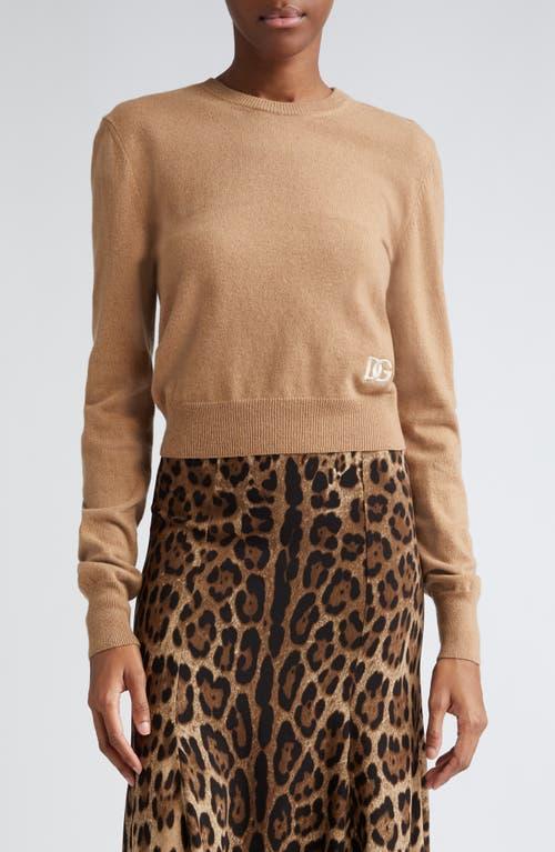 Dolce & Gabbana Crop Cashmere & Wool Blend Sweater Product Image