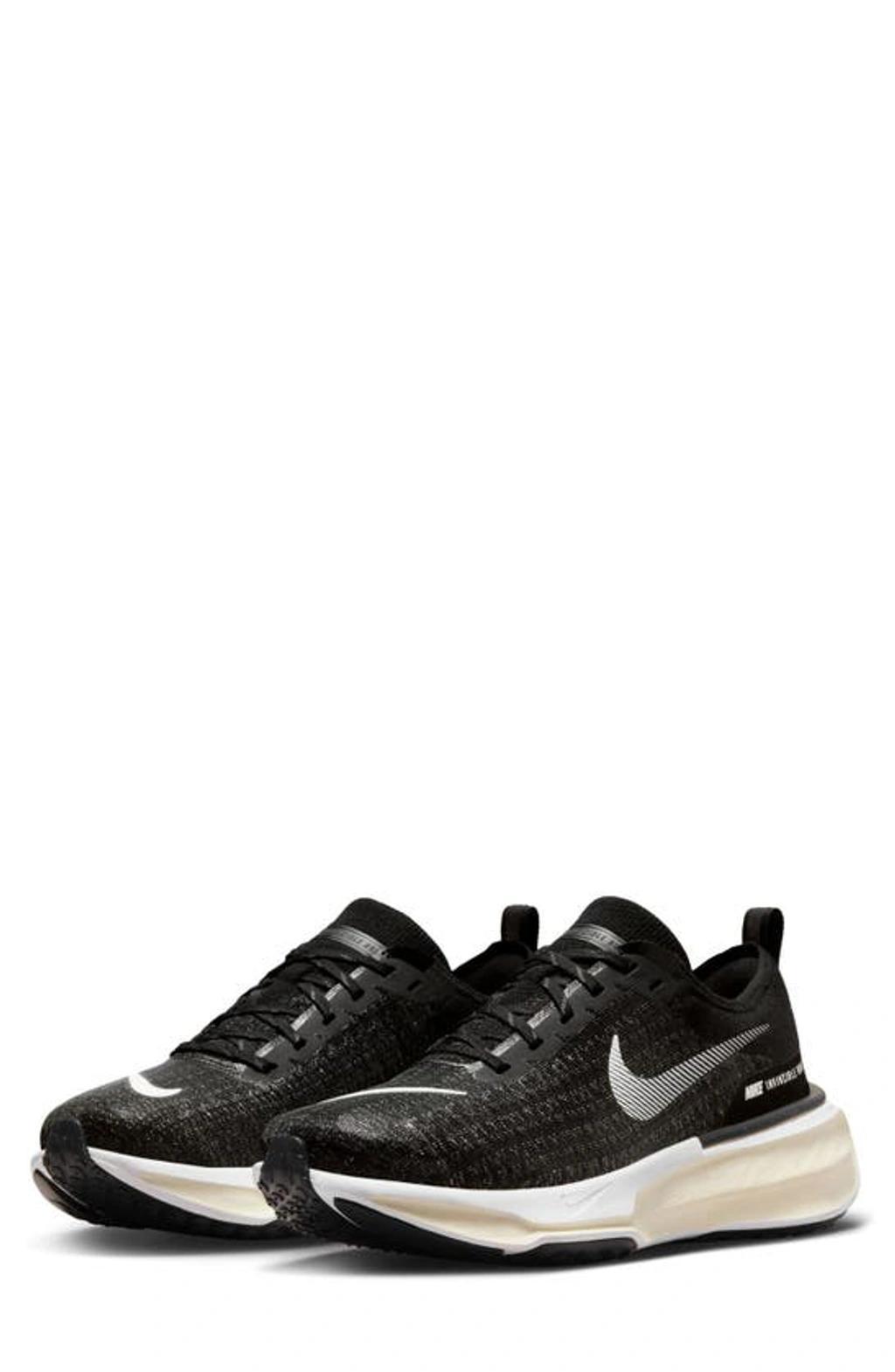 NIKE Zoomx Invincible Run 3 Running Shoe In Black/white/coconut Milk Product Image