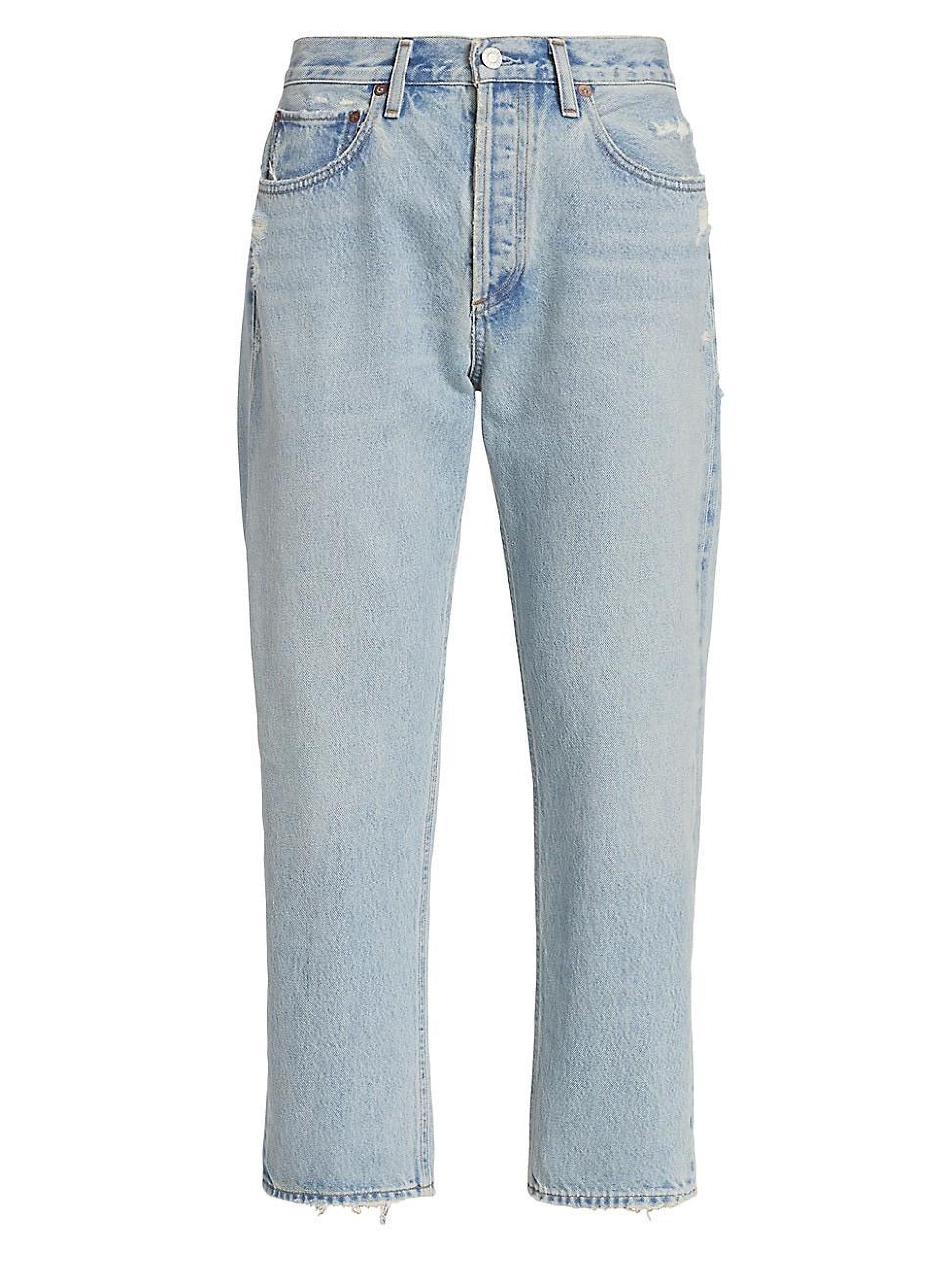 AGOLDE Parker High Waist Crop Relaxed Straight Leg Jeans Product Image