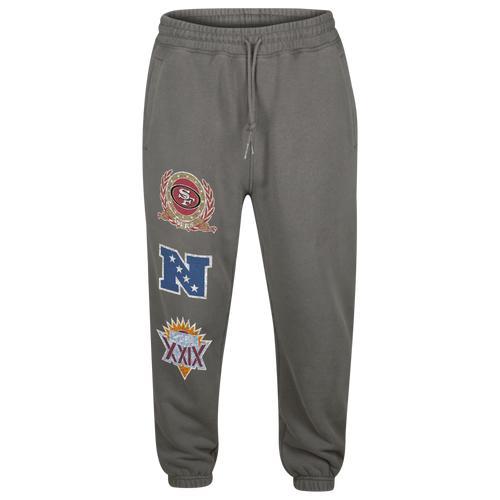 New Era Mens 49ers Fitted Sweatpants - Grey/Grey Product Image