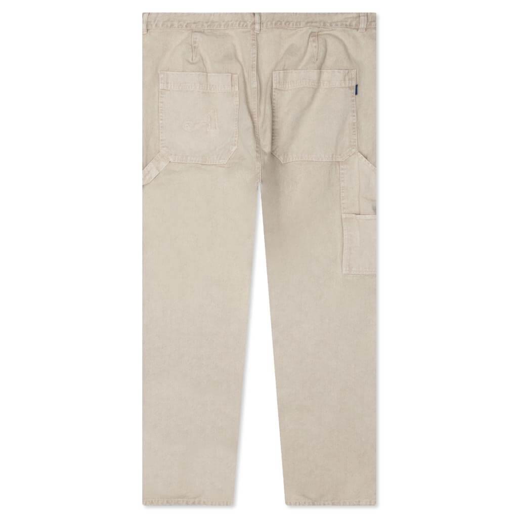 Washed Cotton Work Pant - Ivory Male Product Image