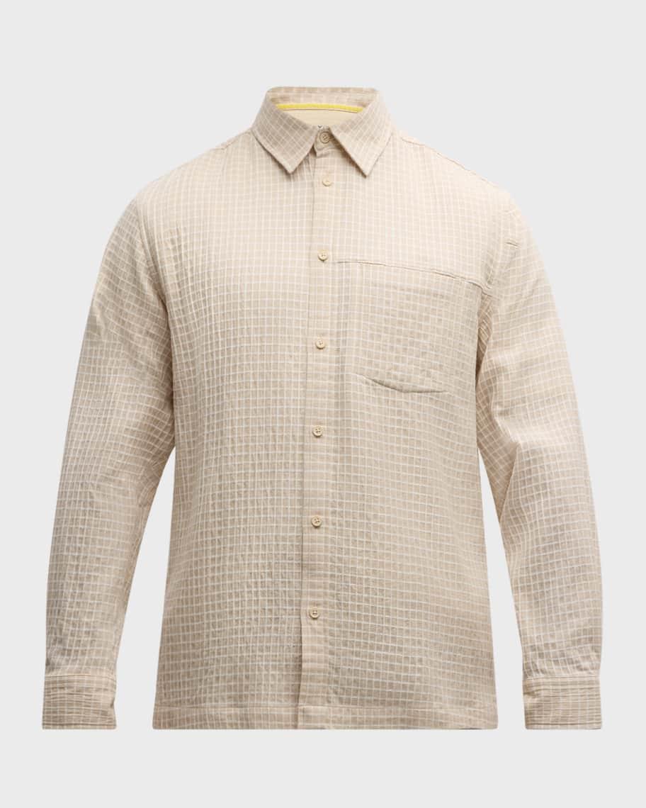 Men's Micro-Dobby Check Sport Shirt Product Image