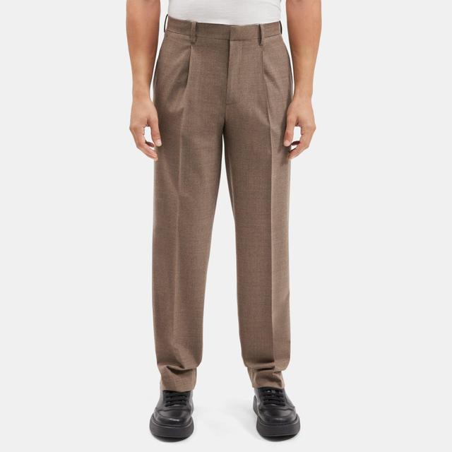 Stretch Wool Pleated Pant | Theory Outlet Product Image