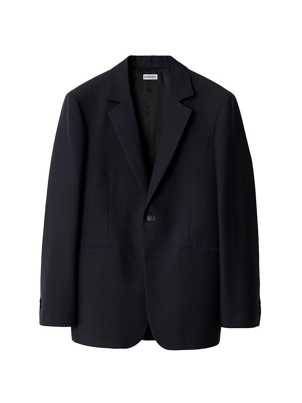 Mens Tailored Wool Twill Jacket Product Image