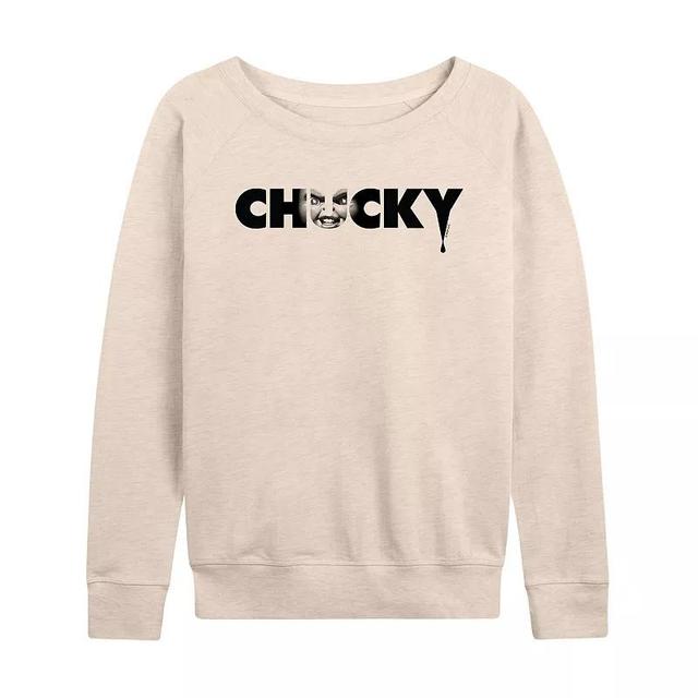 Womens Chucky Face Logo Lightweight French Terry Sweatshirt Product Image