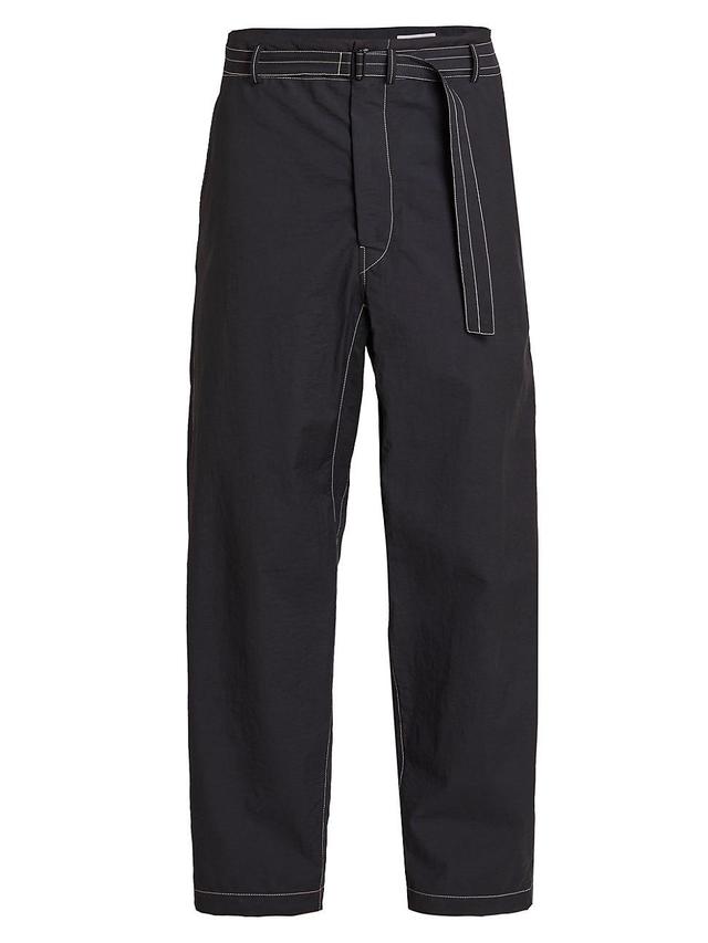 Mens Belted Carrot Pants Product Image