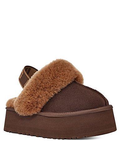 UGG Womens Funkette Sheepskin/Suede Slippers Product Image