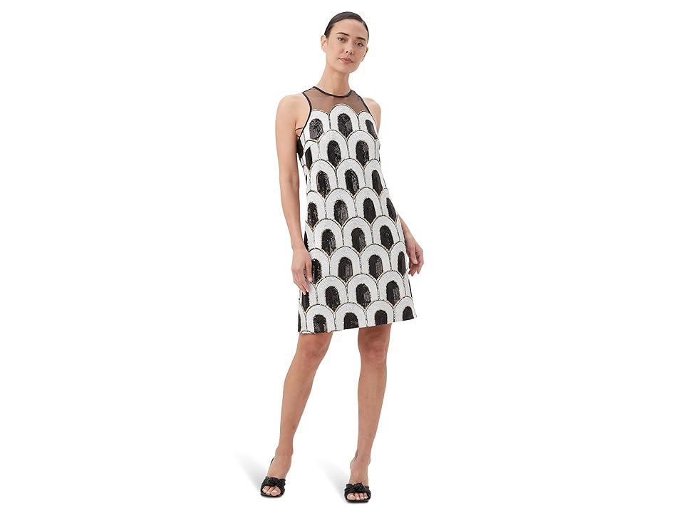 Womens Johana Geometric Sequin Sleeveless Minidress Product Image