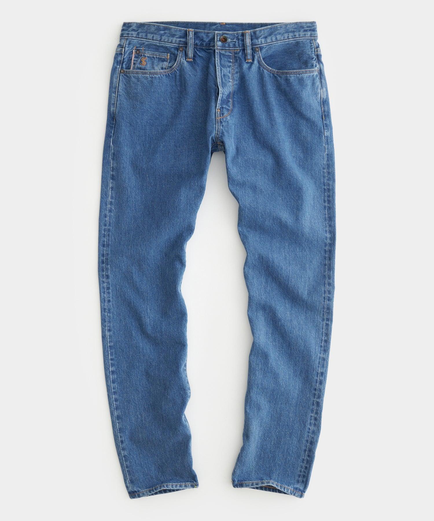 Slim Selvedge Jean in Dad Wash Product Image