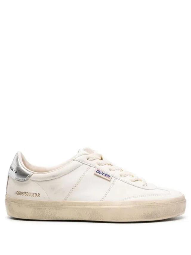 GOLDEN GOOSE Soul-star Leather Sneakers In Neutrals Product Image