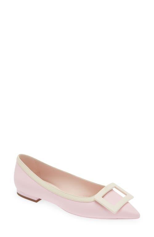 Roger Vivier Gommettine Buckle Pointed Toe Flat Product Image