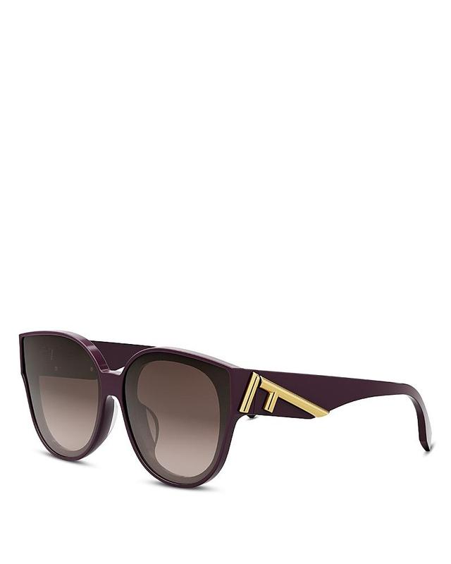 The Fendi First 63mm Gradient Oversize Round Sunglasses Product Image