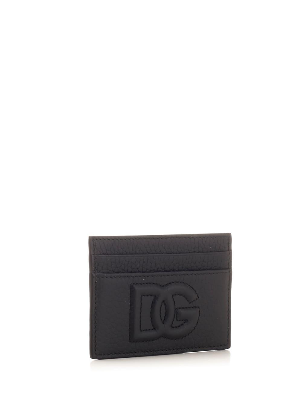 Dg Logo Card Holder In Black Product Image