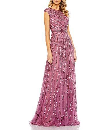 Mac Duggal Sequin A-Line Gown Product Image