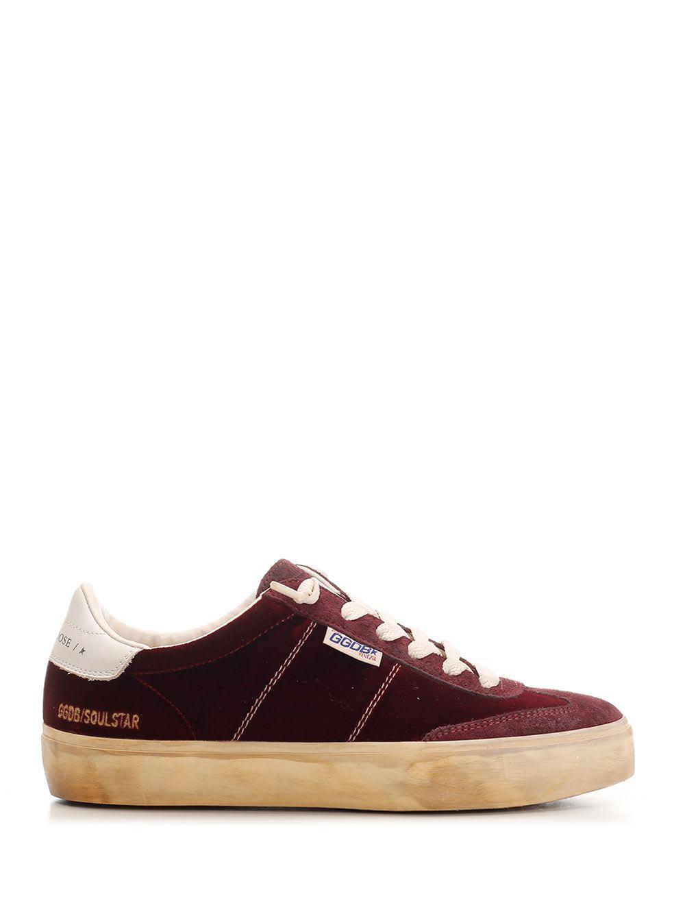 Soul-star Velvet & Suede Sneaker In Beige Product Image