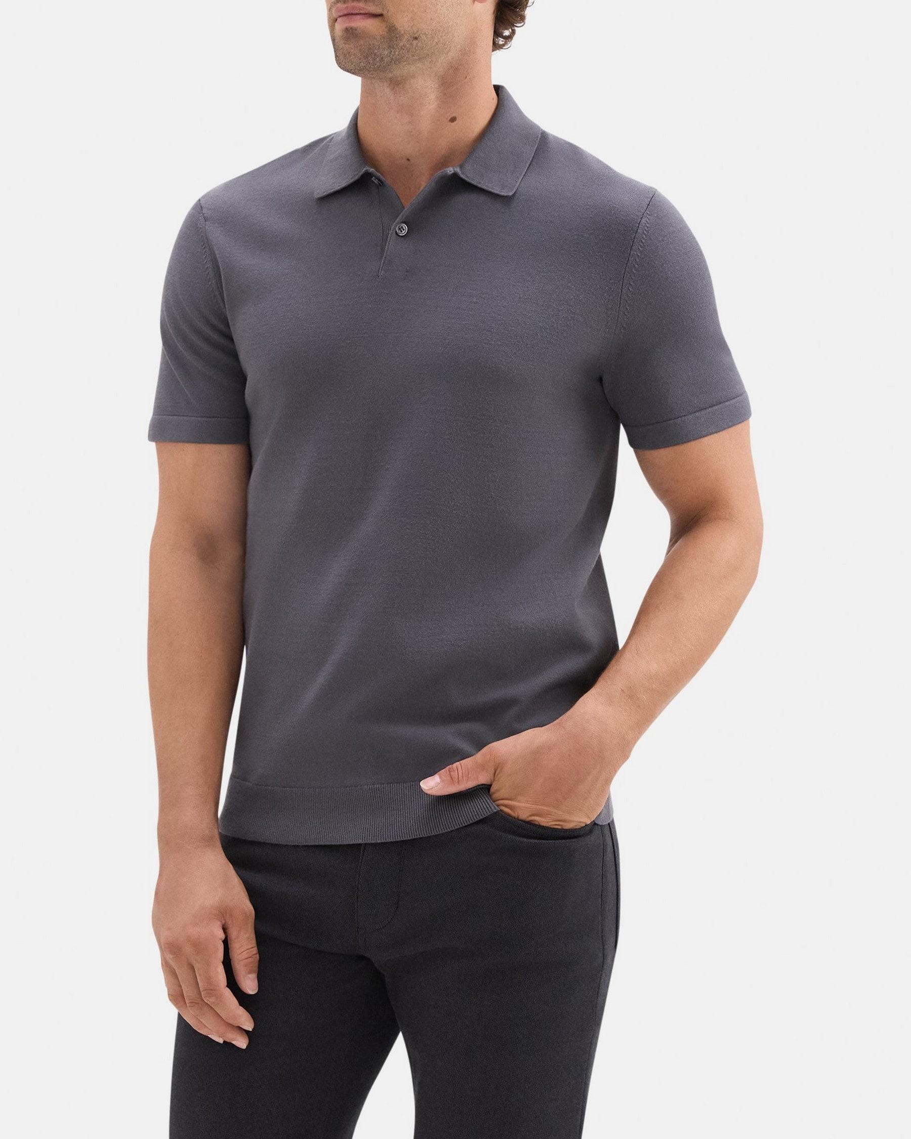 Polo Shirt in Stretch Viscose Knit Product Image