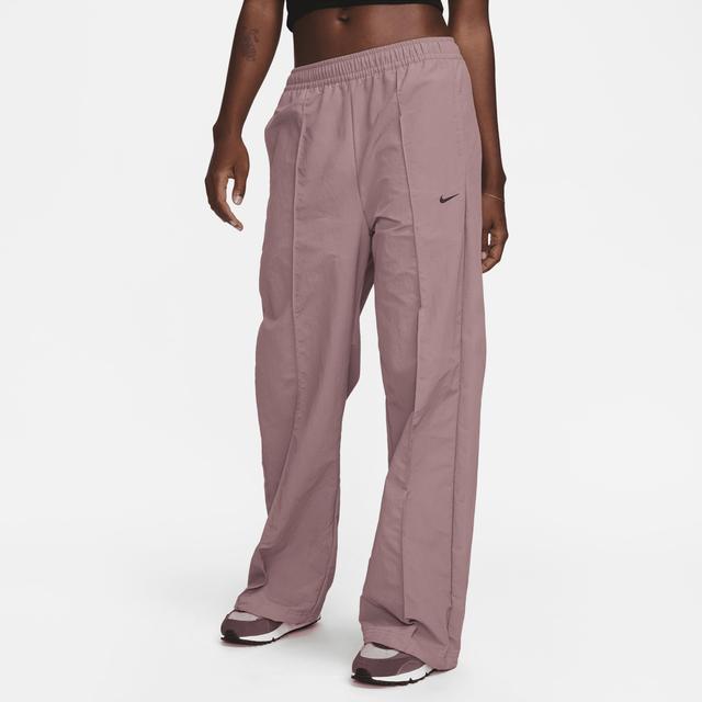 Nike Womens Nike Trend Woven Mid Rise Pants - Womens Smokey Mauve/Black Product Image