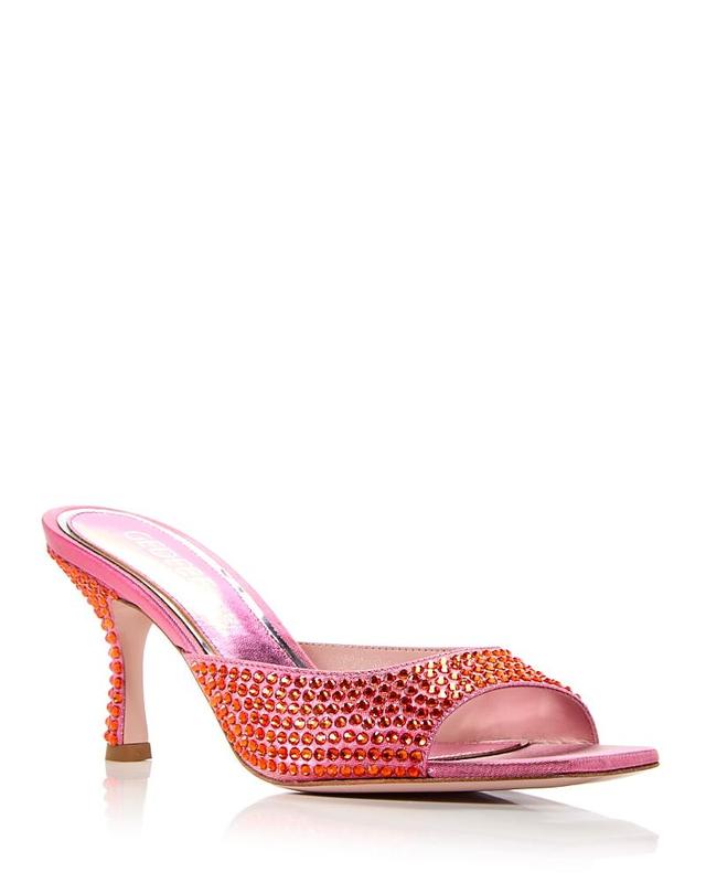 Gedebe Womens Dita Embellished High Heel Slide Sandals Product Image