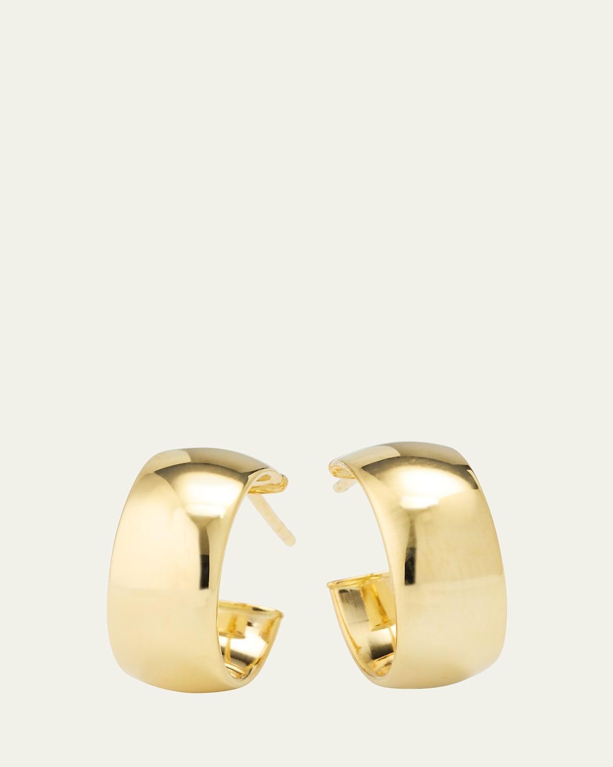 Lana Wide Huggie Hoop Earrings Product Image